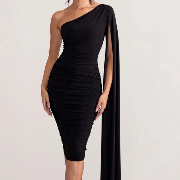 Club L London Black Yara Dress Size 8 - Picture 1 of 6